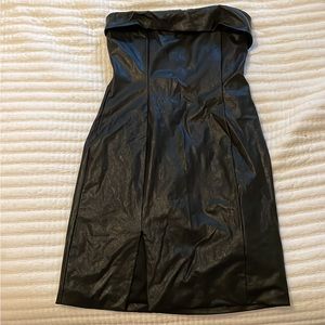Black leather dress NWT
